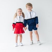 Олимпийка с капюшоном "Привет из 90-х" синяя