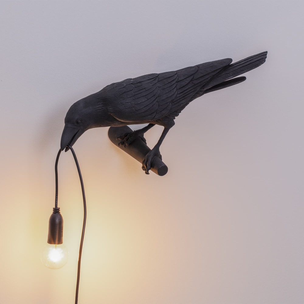 Настенный светильник Bird Looking Left Black 14737