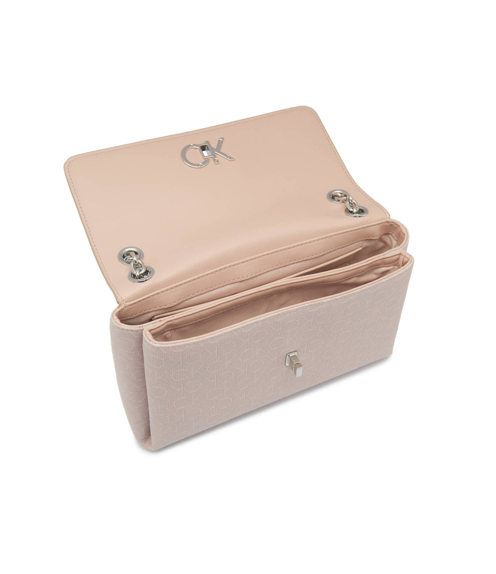 Сумка через плечо Re-lock Calvin Klein - пудро-розовый(K60K611755)