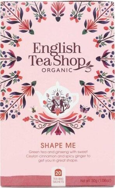 Чай зеленый English Tea Shop "Shape me" с добавками 20 пакетиков (из Финляндии)