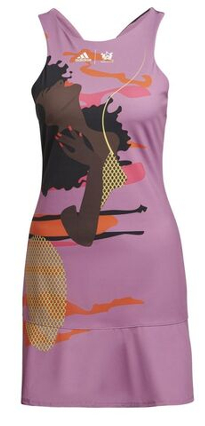 Теннисное платье Adidas Tennis New York Y Dress - semi/pulse/liliac