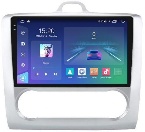 Магнитола для Ford Focus 2 2004-2011 (климат) - Parafar PF696U2K на Android 13, Быстрая, QLED+2K, CarPlay, 4G SIM-слот