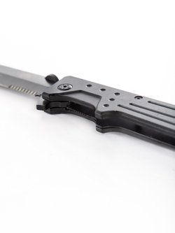 Нож туристический складной XW50 цвет black черный