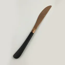 Нож столовый 23,1 матовый медный цвет черная ручка PVD Provence P.L. [12]