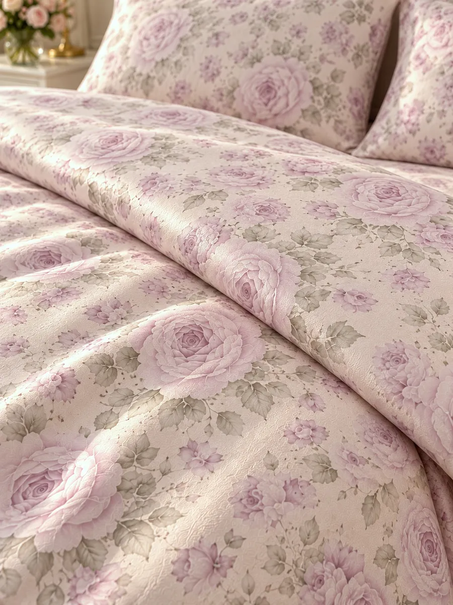 Gelin Home КПБ 6 пр. ROSE пыльная роза пододеяльник 200*220, простынь 240*260, наволочки 50*70 2шт, декоративные наволочки 50*70 2шт GLNN603 — фото 9