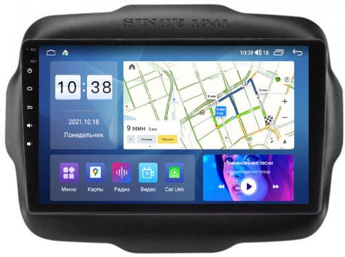 Магнитола для Jeep Renegade 2014-2021 - Parafar PF089UHD на Android 13, Быстрая, QLED, CarPlay, 4G SIM-слот
