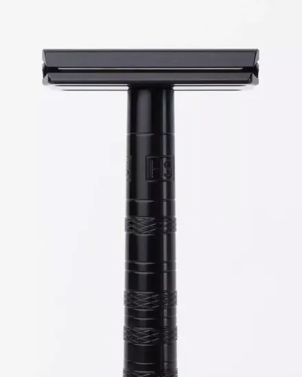 Т-образная бритва (станок) Henson Shaving AL13 v2.0, черная, Mild