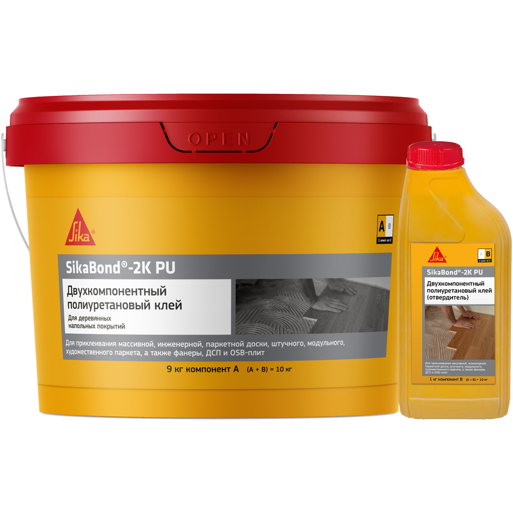Клей Sika Bond-PU 2K Parquet