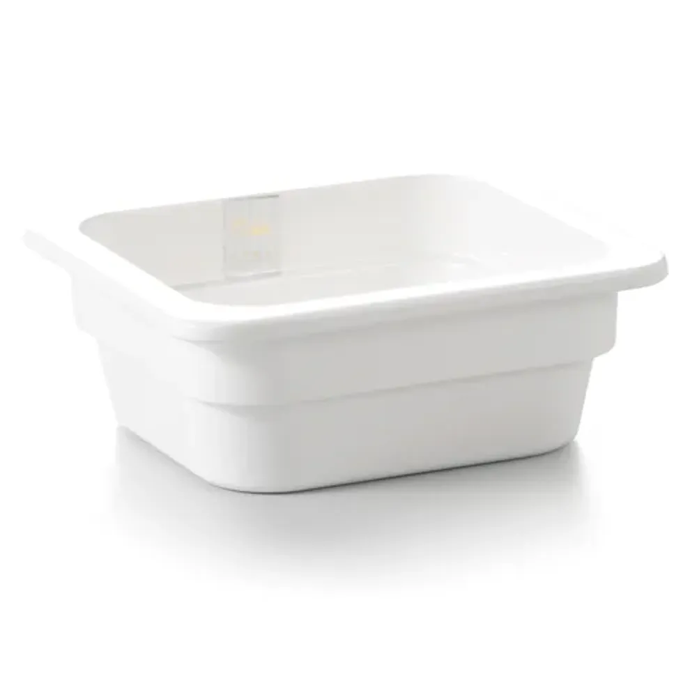 Гастроемкость 1/6 h65 мм пластик меламин 174*159*65 мм 1 л White P.L. Proff Cuisine