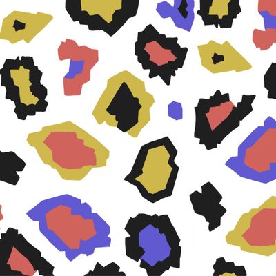 Neon leopard pattern design.  wrapping paper, t-shirt and textile graphic design.