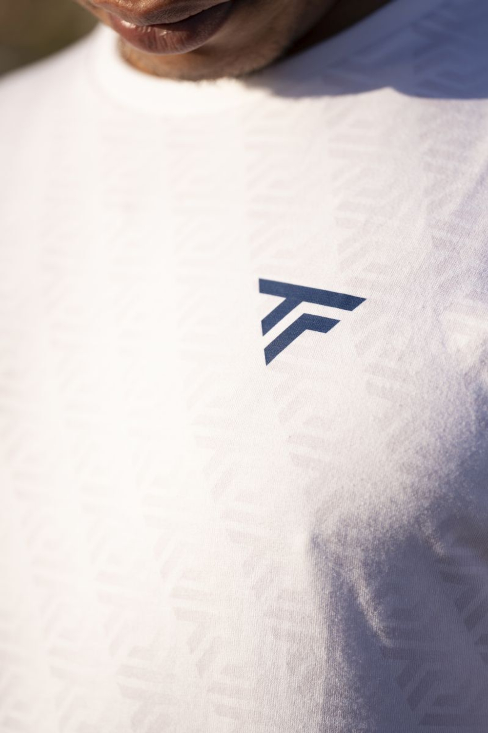 Мужская теннисная футболка Tecnifibre Graphic Stretch - белый