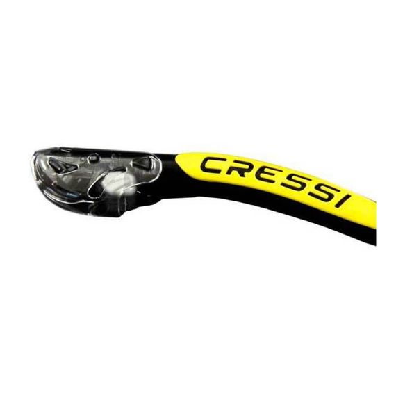 Трубка Cressi Alfa Dry черно-желтая