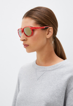 Спортивные очки HILX Syndicate / Matt Solid Ferrari Red / Gold Lens
