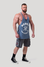 Майка Washed Muscle Back Stringer GOLDEN AGE 791 синяя