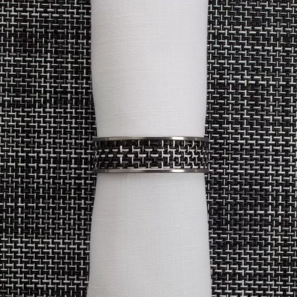 Кольцо для салфеток Chilewich Black + White