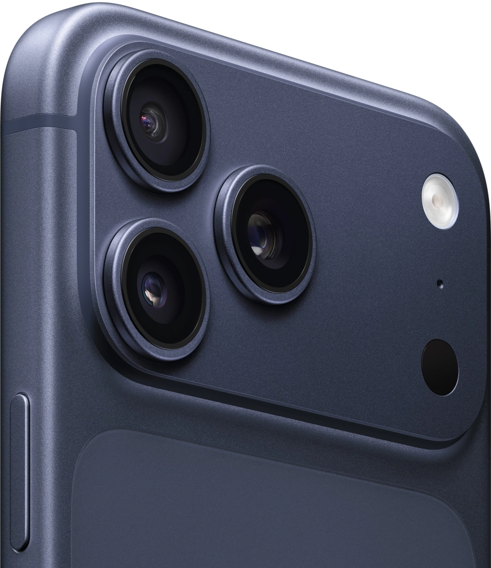 Смартфон Apple A3526 iPhone 17 Pro Max 512Gb темно-синий моноблок 3G 4G 1Sim 6.9" 1320x2868 iOS 26 48Mpix 802.11 a/b/g/n/ac/ax/be NFC GPS Protect