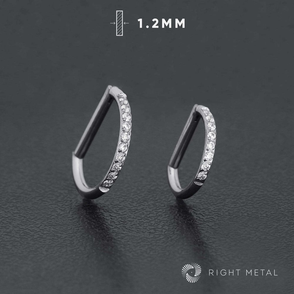 D-ring Half Crystal 1.2мм