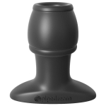 Открытая анальная пробка Anal Fantasy Collection Open Wide Tunnel Plug - 7,2 см. (Цвет: черный)