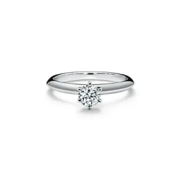 Помолвочное кольцо Tiffany Setting из платины с бриллиантом 0.25 ct