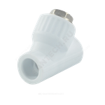 Фильтр PP-R сетчатый белый Дн 40х45гр внутренняя пайка VALFEX 10141040