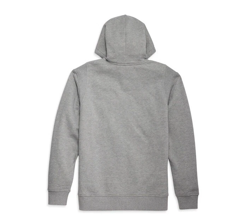 Толстовка Men's Staple Zip-Up Hoodie - Heather Grey Harley-Davidson