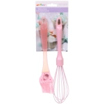Набор кулинарный (кисточка 22,2*4см+венчик 25,5*5см) «Cupcake time» карамельный