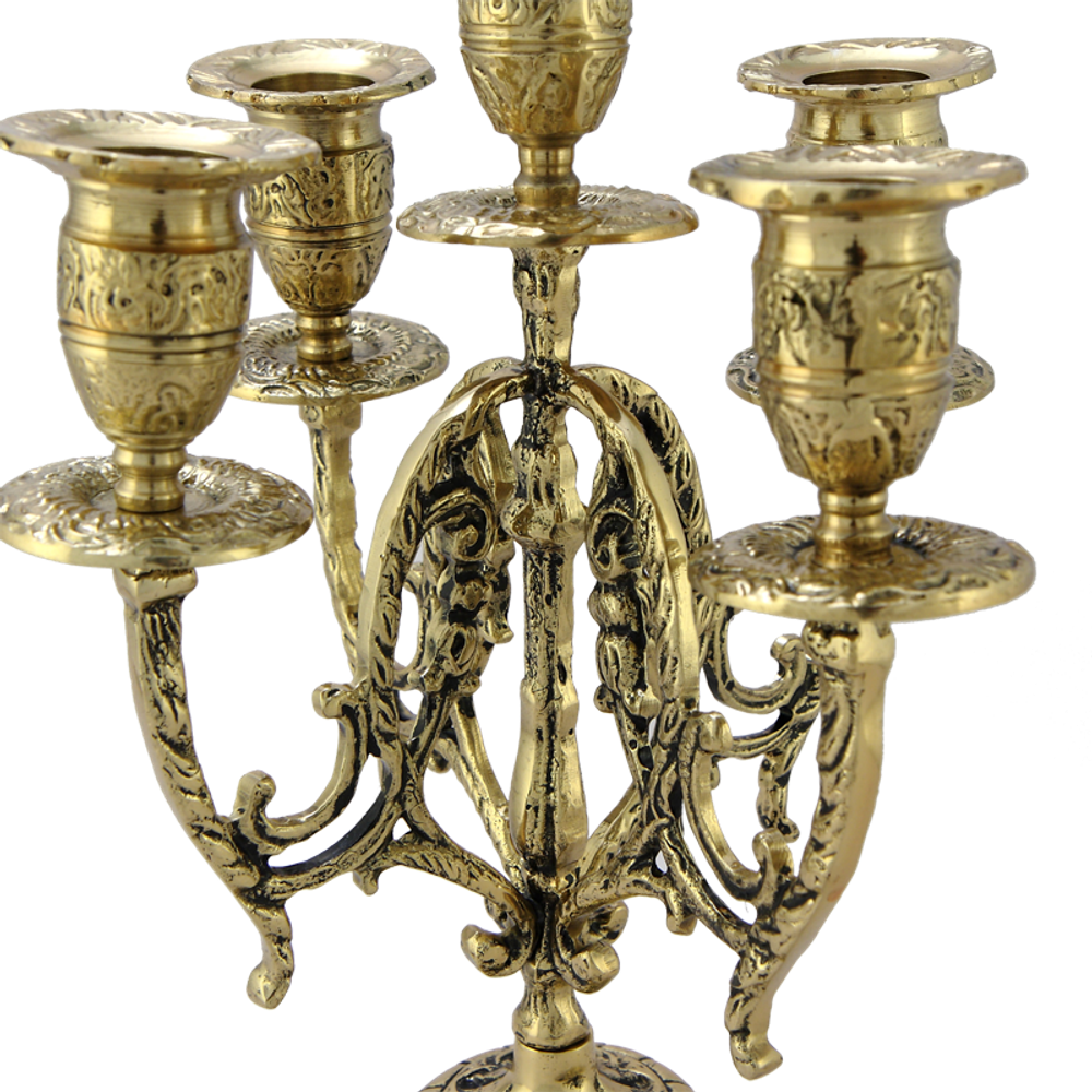 Bello De Bronze Канделябр Арте Нова 5-ти рожковый, золото