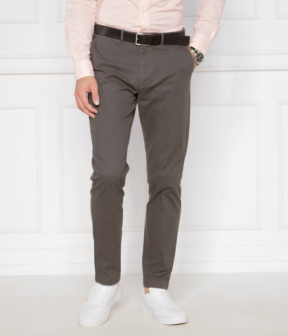 Чиносы HARLEM ESSENTIAL TWILL Tommy Hilfiger - пепельный (MW0MW35152)
