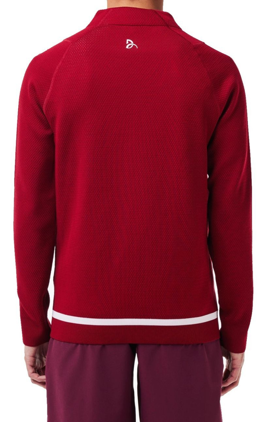 Мужская теннисная кофта Lacoste Tennis x Novak Djokovic Sportsuit Jacket - maroon