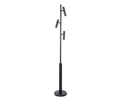 07613-F,19 Торшер Верония черный d22 h152 Led 3*3W (4000K). ТМ Kink Light