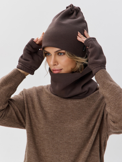 Митенки женские из футера с начесом