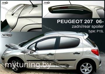 Спойлер для Peugeot 207 hatchback