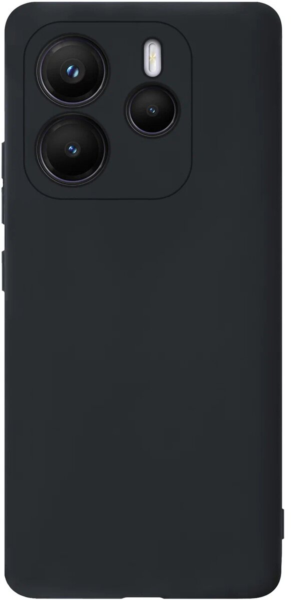 Мягкий Soft Touch чехол из силикона для XIAOMI REDMI NOTE 14 4G (не 5G!) с бархатной подкладкой