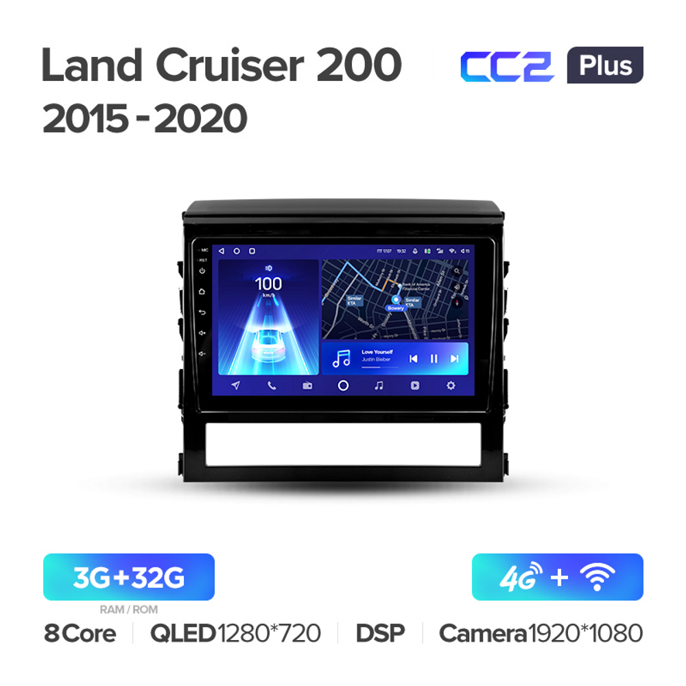 Teyes CC2 Plus 9" для Toyota Land Cruiser 200 2015-2020