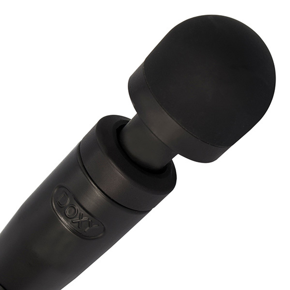 Матово-черный вибратор-вонд 28см Doxy Die Cast 3 Extra Powerful Massage Wand Vibrator Matte Black