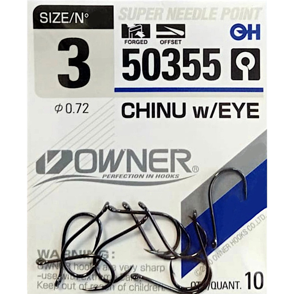 Крючок Owner с кольцом 50355 Chinu with Eye -
