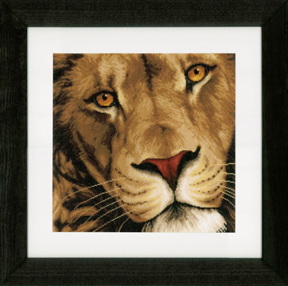 Набор для вышивания нитками Lanarte, King of animals, 35х34 см Набор для вышивания нитками Lanarte, King of animals, 35х34 см