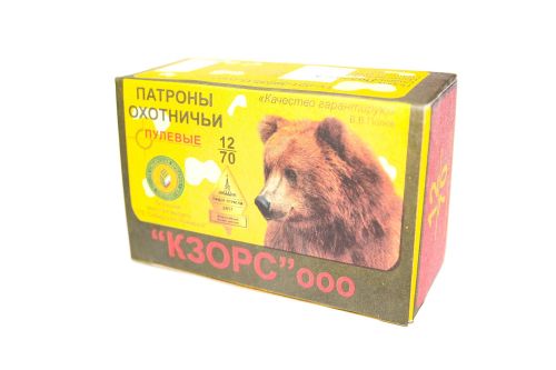 Патрон КЗОРС с пулей Полева-6 12 (с разд.зарядом)(10/500)