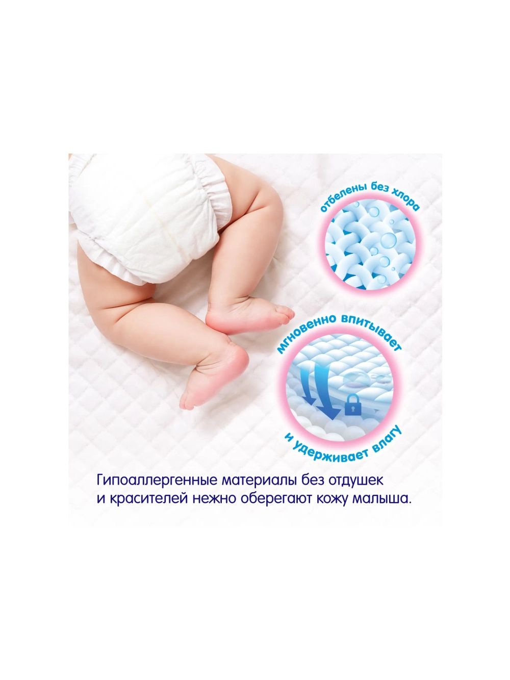 Пелёнки одноразовые MANU 60х90 см 10 шт.