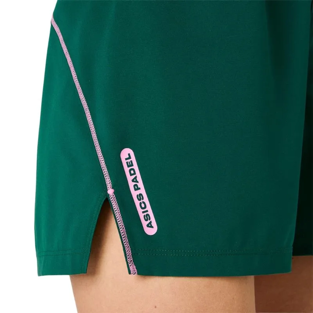 Женские Шорты теннисные Asics Padel Court 2in1 Short - jewel green