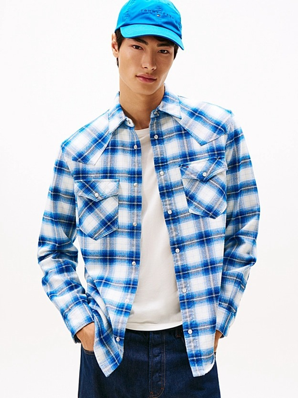 Рубашка мужская TOMMY JEANS TJM REG WSTRN FLANNE