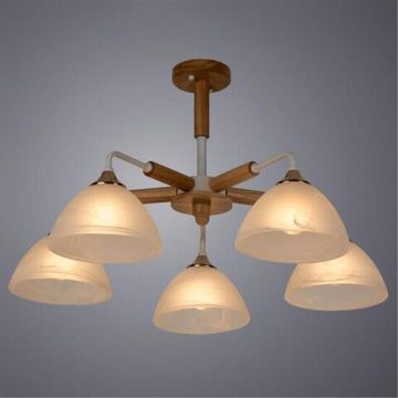 Потолочная люстра 5*Е27 A5032PL-5BR коричневый/белый Matthew Arte Lamp