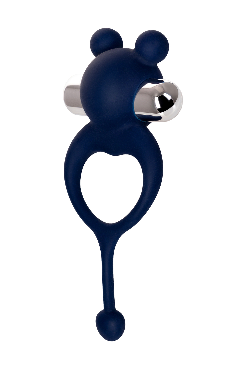 Виброкольцо с хвостиком Mickey силикон синий 12,5 см