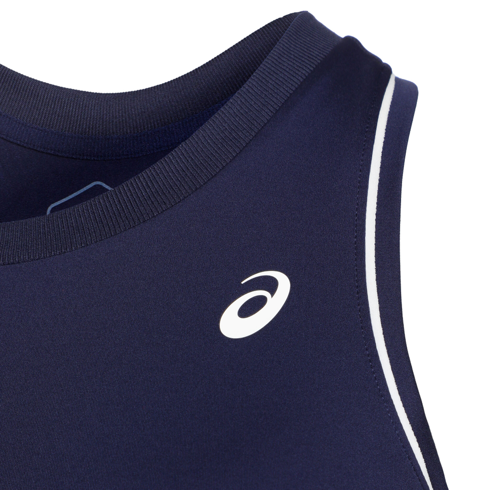 Женская теннисная майка ASICS Piping Tank Top Women - Dark Blue
