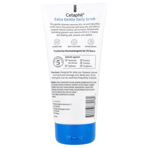 Cetaphil, ультранежный скраб для ежедневного применения, для нормальной и жирной кожи, 178 мл (6 жидк. унций)