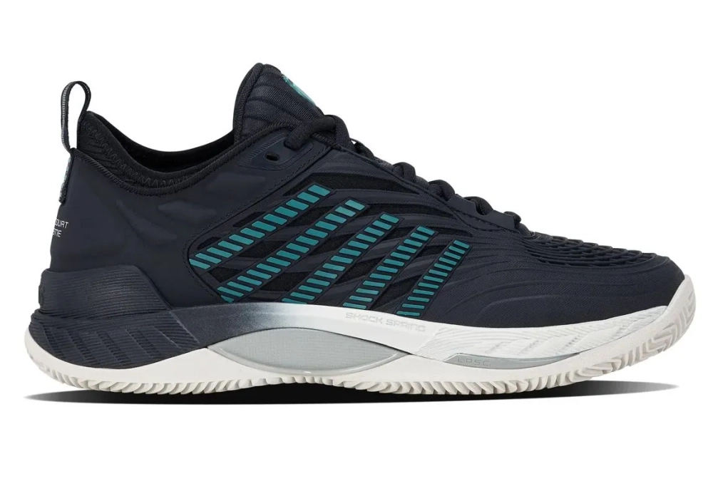 Мужские кроссовки теннисные K-Swiss Hypercourt Supreme 2 Clay - carbon/blanc de blanc/baltic
