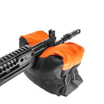Опора мягкая для стрельбы из двух частей, orange