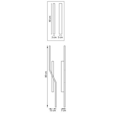 Бра LED 17W 3000K 739627 черный Palla Lightstar
