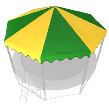 Крыша для батута UNIX Line 12 ft (366 см) зеленый, жёлтый