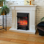 Каминокомплект Real Flame Andrea WT с очагом Fobos Lux Black RC